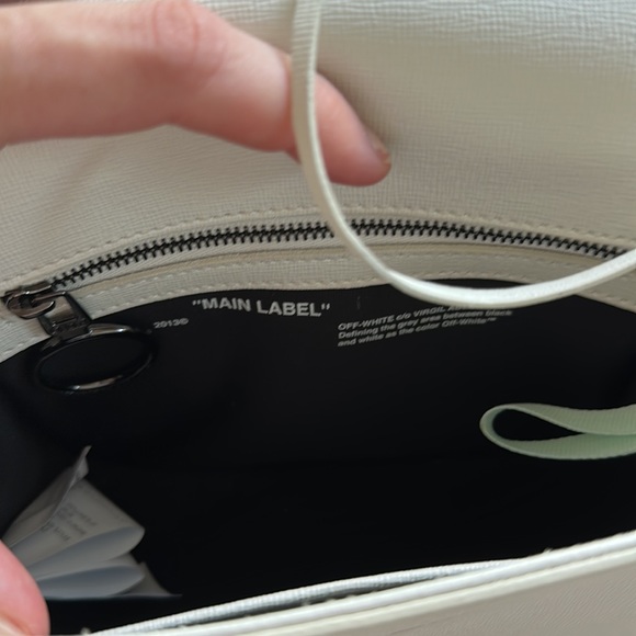 OFF-WHITE C/O VIRGIL ABLOH Mini Binder Clip Flap Bag white - Picture 7 of 9